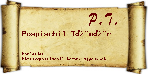 Pospischil Tömör névjegykártya